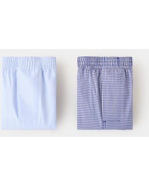 Mango Pack Of 2 Combined Undertrousers - Blue