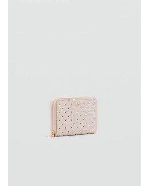 Mango Polka Dot Wallet - White