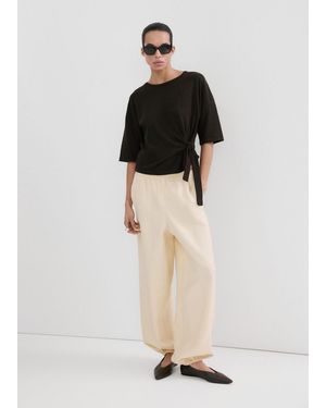 Mango Bow Knit Jumper - Black