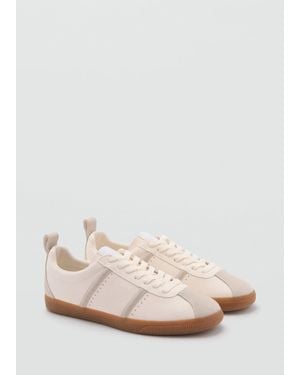 Mango Contrast Panel Trainers - Pink