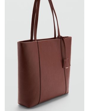 Mango Shopper Bag With Handles - Brown