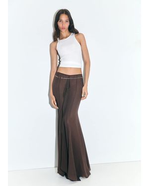 Mango Maxi-Skirt With Ruffle Detail - White