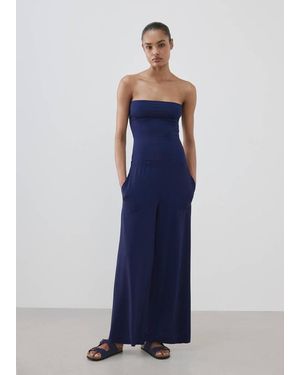 Mango Bandeau Cintré Bleu