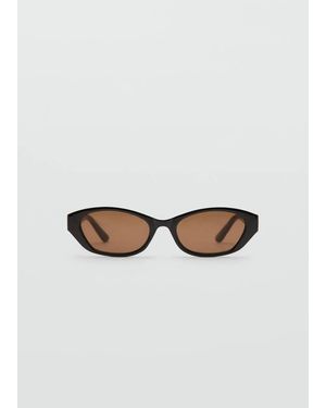MANGO TEEN Oval-Frame Sunglasses - Brown