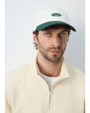 Mango Cappellino Ricamato Bianco