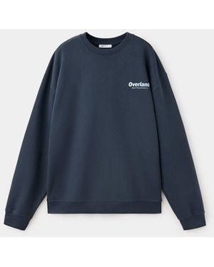 MANGO TEEN Cotton Sweatshirt With Text - Blue