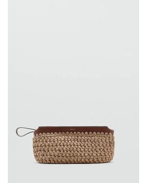 Mango Natural Fibre Pouch - Multicolour