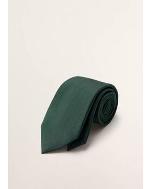 Mango 100% Silk Tie - Green