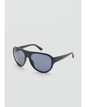 Mango Resin Frame Sunglasses - Blue