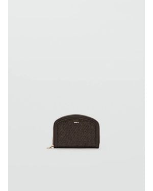 Mango Medium Texture Wallet - Brown