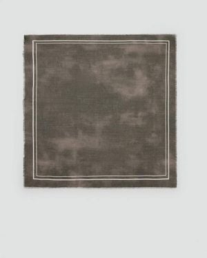 Mango Modal Cotton Printed Foulard - Grey