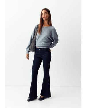 MANGO TEEN Flared Rinse-Wash Jeans - Blue