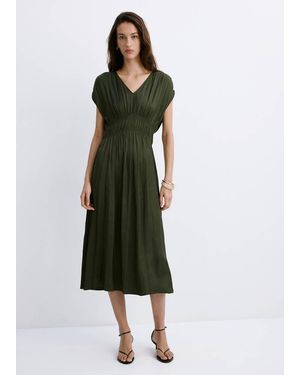 slim fit dress slacks VIOLETA BY MANGO. Short green linen dress. Size XL  Hibuy market