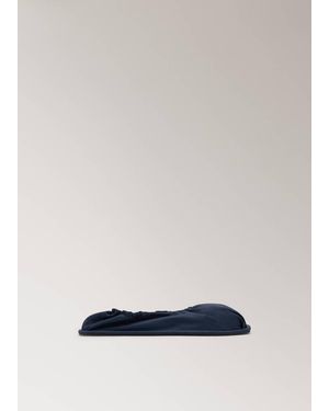 Mango Chaussons À Bout Froncé Avec Imprimé Intérieur Bleu