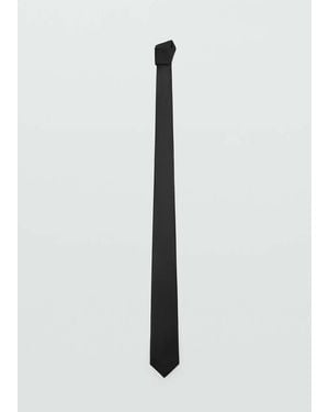 Mango Smooth Micro-Structured Tie - Black