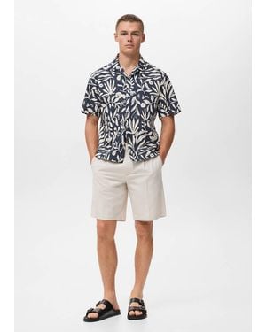 Mango Relaxed-Fit Printed Shirt - Multicolor