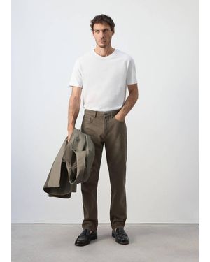 Mango Bob Regular-Fit Jeans - White