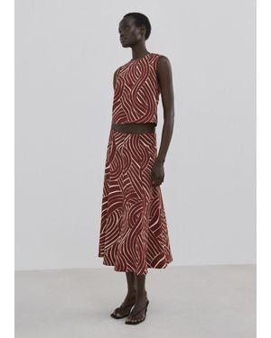 Mango Geometric Print Top - Multicolour