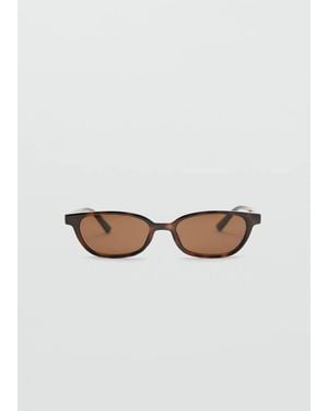 Mango Resin Frame Sunglasses - White
