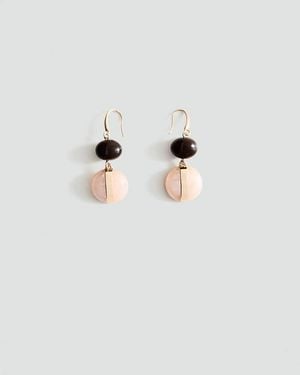 Mango Mixed Resin Earrings - Natural