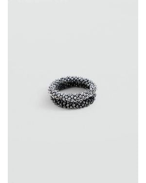 MANGO TEEN Beads Bracelets 2 Pack - White
