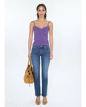 Mango Low-Rise Skinny Jeans - Blue