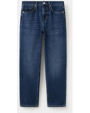 Mango Jeans Diritti Vita Media Blu Scuro