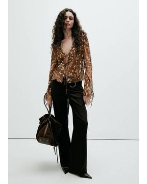 Mango Bambi Bow Blouse - White