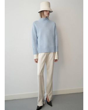 Mango Turtleneck Wool Jumper - Grey