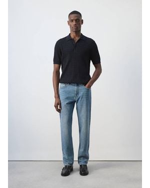 Mango Bob Regular-Fit Jeans - Blue