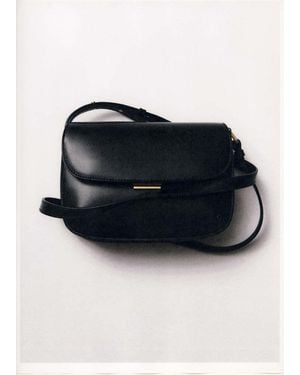 Mango Crossbody Bag With Flap - Blue