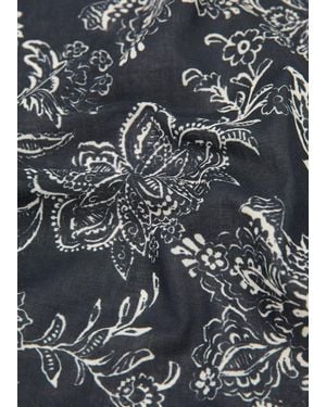 Mango Printed Scarf - Black