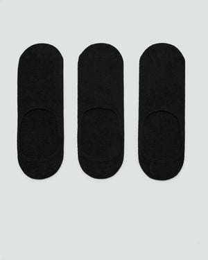 Mango 3-Pack Of Invisible Socks - Black