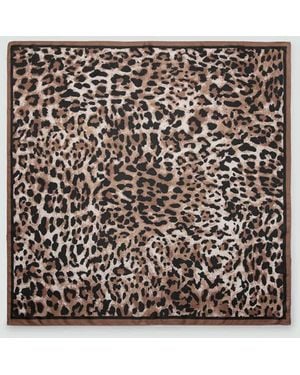 Mango Animal Print Scarf - Black