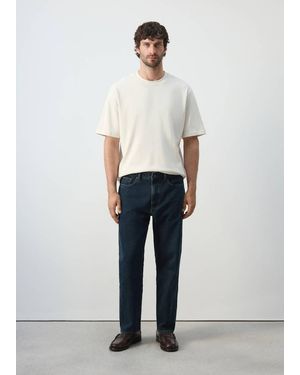 Mango Sammy Cropped Carrot Fit Jeans - White