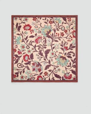 Mango Floral Print Scarf - Pink