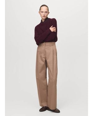 Mango Medium-Knit Jumper - Purple