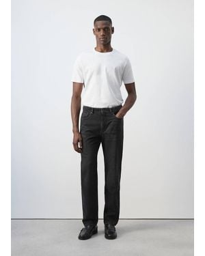Mango Bob Regular-Fit Jeans - White