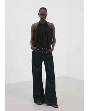 Mango Halter Balloon Effect Body - Blue