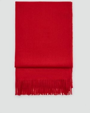 Mango Fringed Edge Scarf - Red