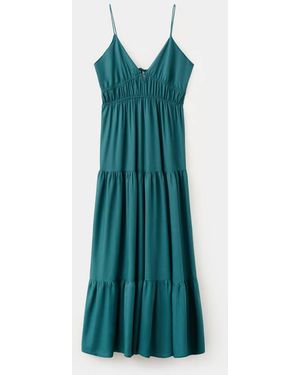 green lace cap sleeve dress Emerald Green Long Sleeve Prom Dress Square Neck, Sparkly Lace, Corset –  Viniodress main image 1