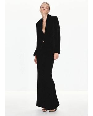 Mango Trousers Combi - Black