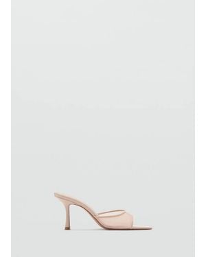 Mango Pointed Heel Sandals - Pink