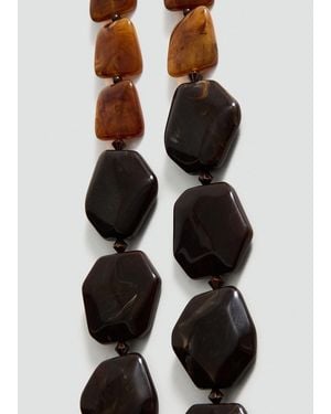 Mango Double Beaded Necklace - Black