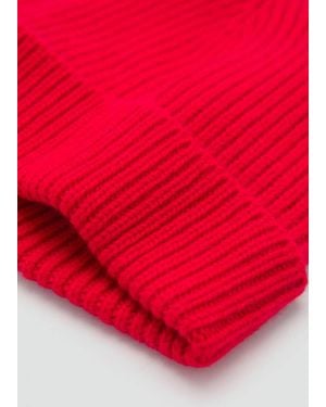 Mango Cashmere Wool Cap - Red
