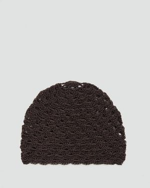 Mango Crochet Hat - Black