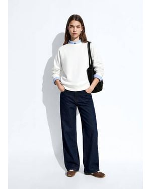 MANGO TEEN Cotton Sweatshirt - Blue