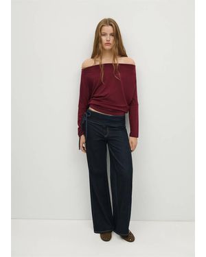 MANGO TEEN Dolman Sleeve T-Shirt - Red