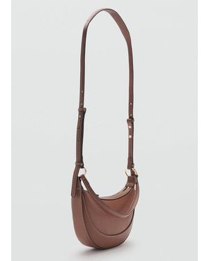 Mango Oval Shoulder Bag - White