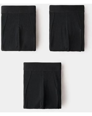 Mango 3-Pack Cotton Underpants - Black